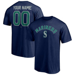 Seattle Mariners Personalized Team Winning Streak Name & Number T-Shirt - Navy