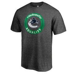 Vancouver Canucks #WeSkateFor T-Shirt Heather Gray