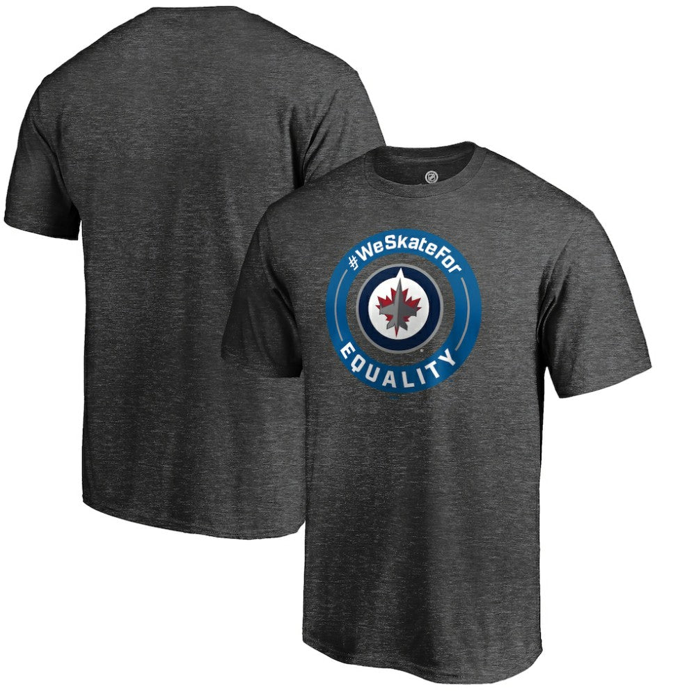 Winnipeg Jets #WeSkateFor T-Shirt Heather Gray