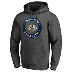 Nashville Predators #WeSkateFor Pullover Hoodie Heather Gray