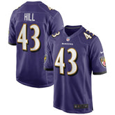 Justice Hill Baltimore Ravens Game Jersey - Purple | Nike sale