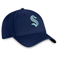 Seattle Kraken Fanatics Core Primary Logo Flex Hat Navy