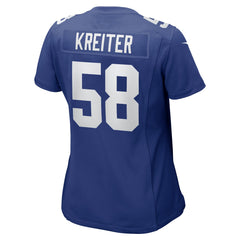 Casey Kreiter New York Giants Women's Game Jersey - Royal | Nike discount