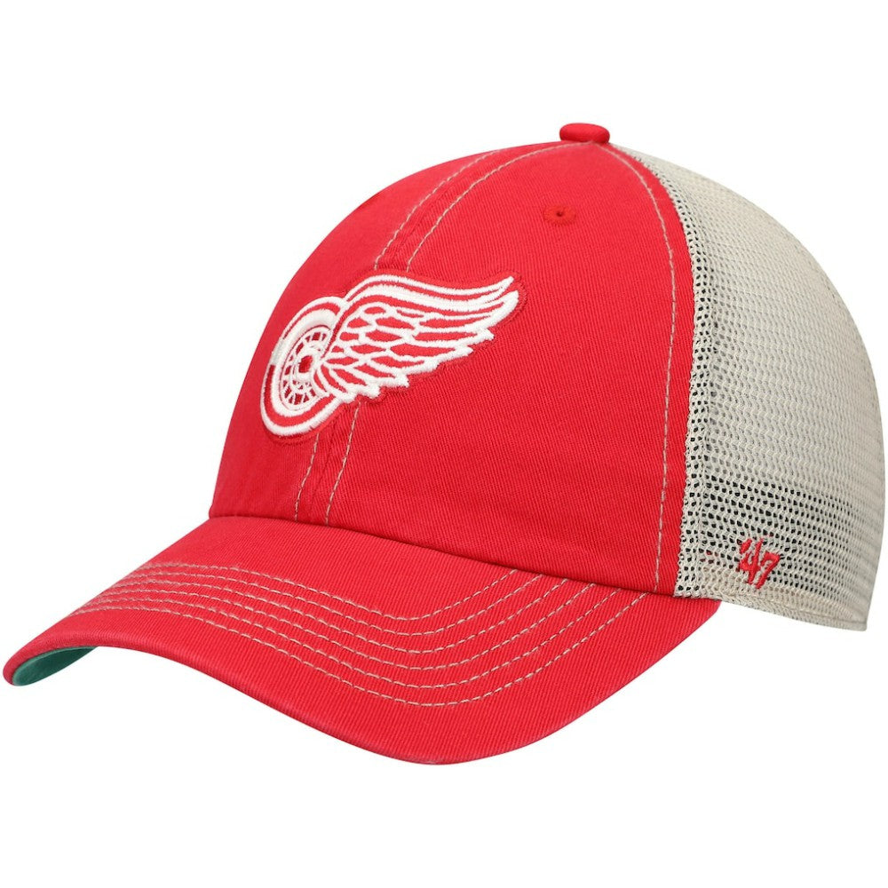 Detroit Red Wings '47 Trawler Clean Up Trucker Snapback Hat Red