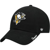 Pittsburgh Penguins '47 Women's Team Miata Clean Up Adjustable Hat Black
