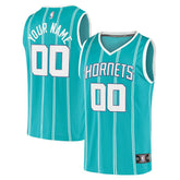 Charlotte Hornets Fast Break Replica Custom Jersey - Icon Edition - Teal | Fanatics for sale