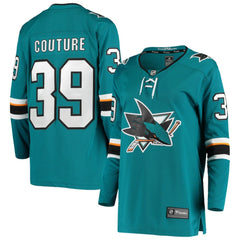 Logan Couture San Jose Sharks Fanatics Women's Breakaway Home Player Jersey Teal