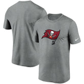 Tampa Bay Buccaneers Logo Essential Legend Performance T-Shirt - Heathered Pewter | Nike discount