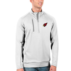 Arizona Cardinals Antigua Generation Quarter-Zip Pullover Jacket - White/Silver for sale