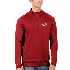 Kansas City Chiefs Antigua Generation Quarter-Zip Pullover Jacket - Red sale