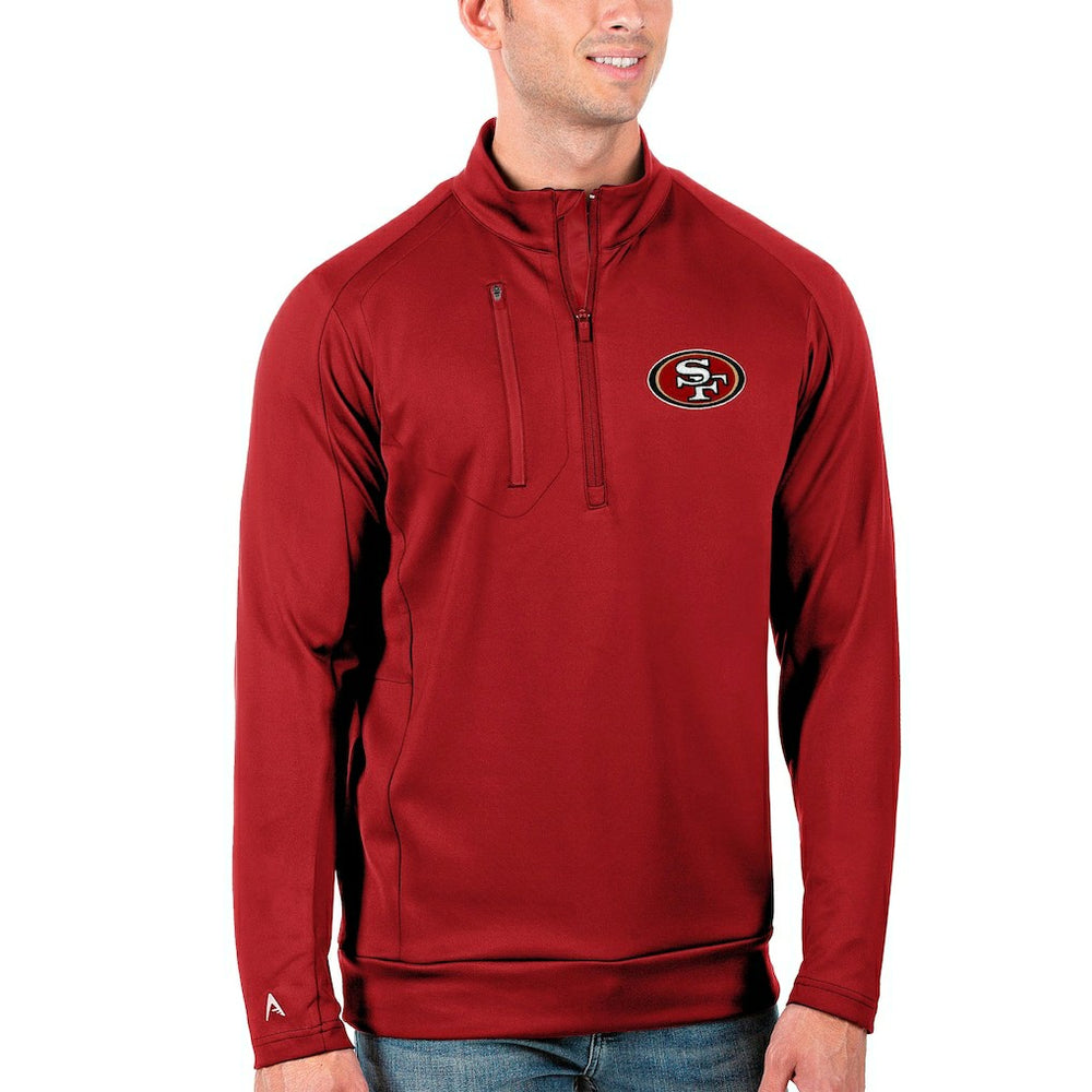 San Francisco 49ers Antigua Generation Quarter-Zip Pullover Jacket - Scarlet discount