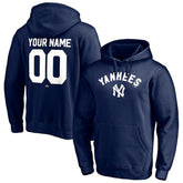New York Yankees Cooperstown Winning Streak Personalized Name & Number Pullover Hoodie - Navy
