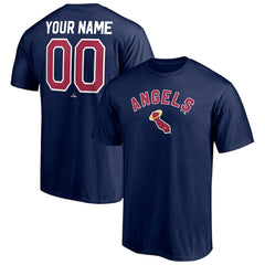 Los Angeles Angels Cooperstown Winning Streak Personalized Name & Number T-Shirt - Navy