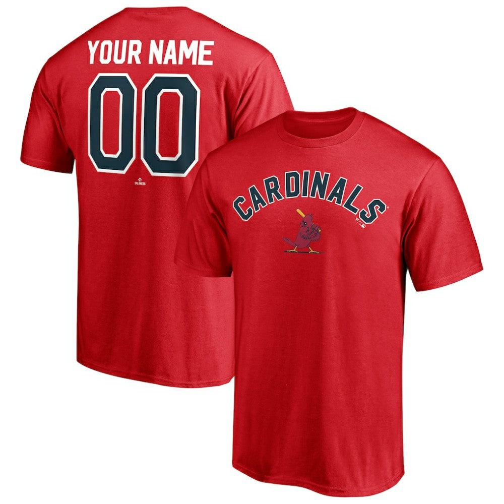 St. Louis Cardinals Cooperstown Winning Streak Personalized Name & Number T-Shirt - Red