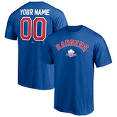 Texas Rangers Cooperstown Winning Streak Personalized Name & Number T-Shirt - Royal