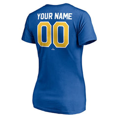 Seattle Mariners Women's Cooperstown Winning Streak Personalized Name & Number V-Neck T-Shirt - Royal