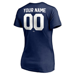 Chicago White Sox Women's Cooperstown Winning Streak Alternate Personalized Name & Number V-Neck T-Shirt - Navy