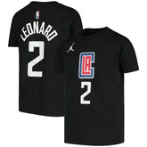 Kawhi Leonard LA Clippers Jordan Brand Youth Statement Edition Name & Number T-Shirt - Black online