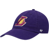 Los Angeles Lakers '47 Core Logo Clean Up Adjustable Hat - Purple | 47 brand shop