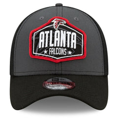 Atlanta Falcons New Era 2021 NFL Draft Trucker 39THIRTY Flex Hat - Graphite/Black cheap