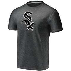 Chicago White Sox Official Logo Space Dye T-Shirt - Charcoal