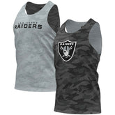 Las Vegas Raiders FOCO Reversible Mesh Tank Top - Black/Gray cheap