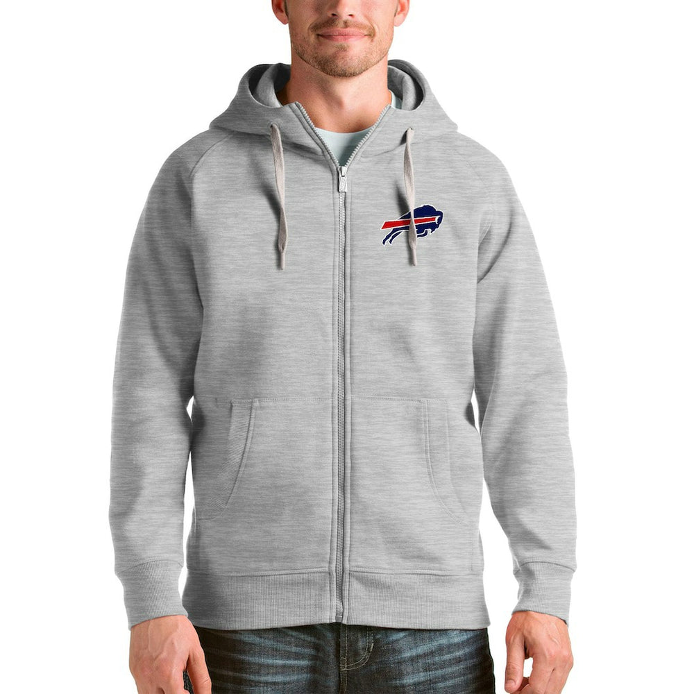 Buffalo Bills Antigua Victory Full-Zip Hoodie - Heather Gray cheap