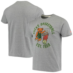 Milwaukee Bucks Homage NBA x Grateful Dead Tri-Blend T-Shirt - Heathered Gray for sale