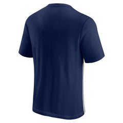 New England Patriots Colorblock T-Shirt - Navy/Heathered Gray discount