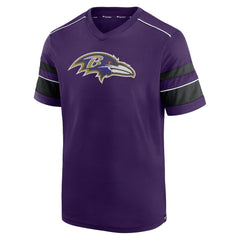 Baltimore Ravens Textured Hashmark V-Neck T-Shirt - Purple for sale