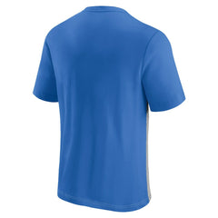 Los Angeles Chargers Throwback Colorblock T-Shirt - Powder Blue/Heathered Gray outlet