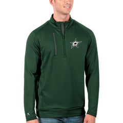 Dallas Stars Antigua Generation Quarter-Zip Pullover Jacket Green/Charcoal