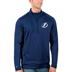 Tampa Bay Lightning Antigua Generation Quarter-Zip Pullover Jacket Royal