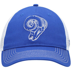 Los Angeles Rams Fundamental Vintage Trucker Unstructured Adjustable Hat - Royal/White online