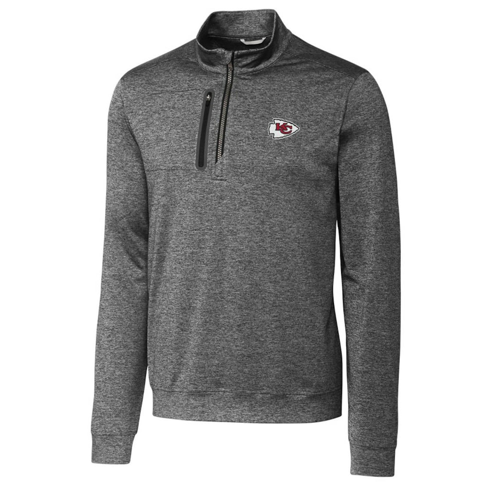Kansas City Chiefs Cutter & Buck Stealth Quarter-Zip Jacket - Gray cheap
