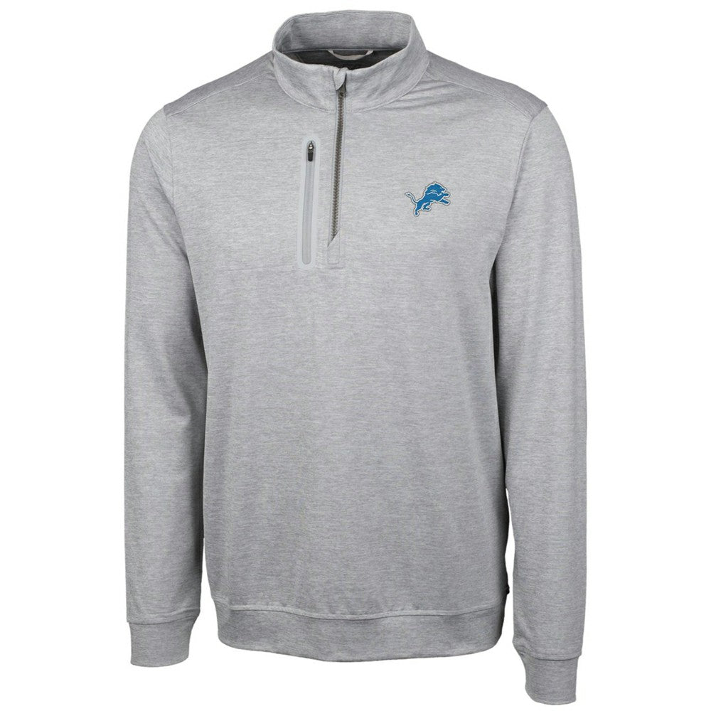 Detroit Lions Cutter & Buck Stealth Quarter-Zip Jacket - Cream cheap