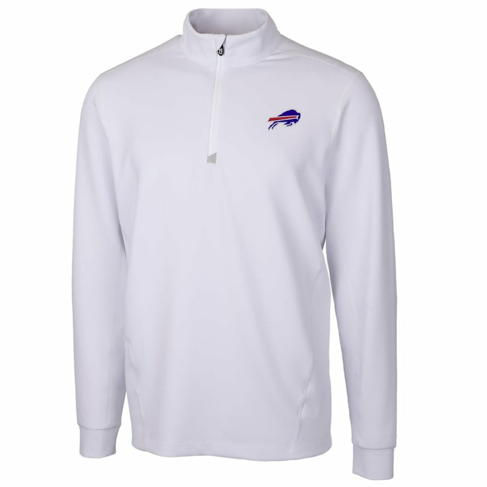 Buffalo Bills Cutter & Buck Traverse Quarter-Zip Pullover Jacket - White cheap