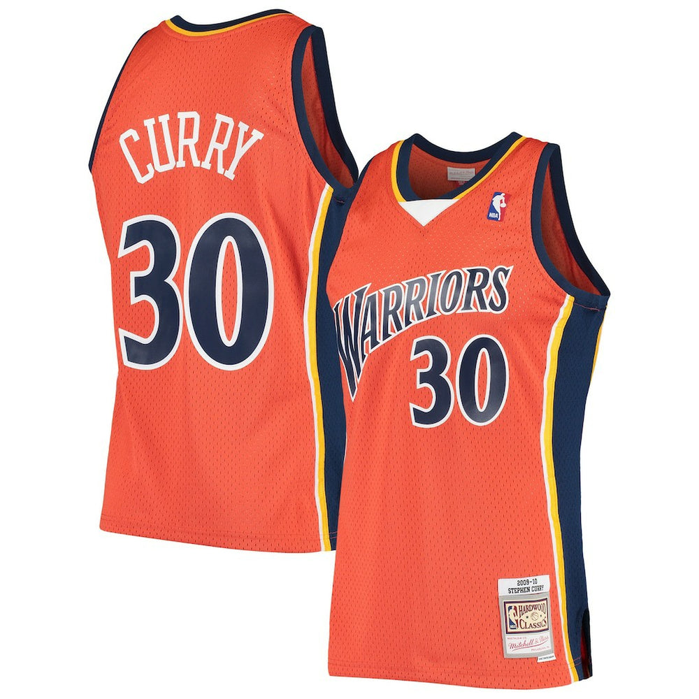 Stephen Curry Golden State Warriors Hardwood Classics Swingman Jersey sale - Orange | Mitchell & Ness online