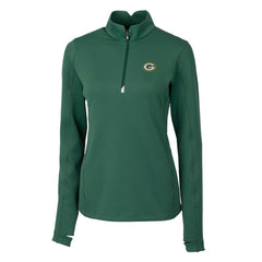Green Bay Packers Cutter & Buck Women's Traverse Half-Zip Pullover Jacket - Green discount