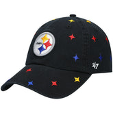 Pittsburgh Steelers '47 Women's Multi Confetti Clean Up Adjustable Hat - Black sale