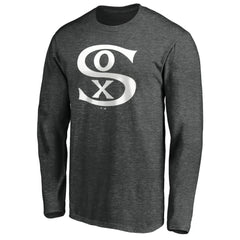 Chicago White Sox Cooperstown Collection Huntington Logo Long Sleeve T-Shirt - Charcoal