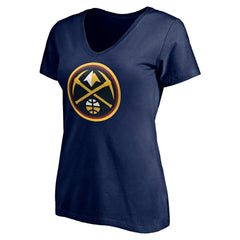 Denver Nuggets Women's Playmaker Personalized Name & Number V-Neck T-Shirt sale - Navy discount