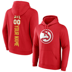 Atlanta Hawks Playmaker Personalized Name & Number Pullover Hoodie - Red sale