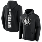 Brooklyn Nets Playmaker Personalized Name & Number Pullover Hoodie - Black shop