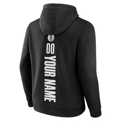 Brooklyn Nets Playmaker Personalized Name & Number Pullover Hoodie - Black shop