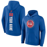 Detroit Pistons Playmaker Personalized Name & Number Pullover Hoodie sale - Blue online