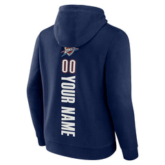 Oklahoma City Thunder Playmaker Personalized Name & Number Pullover Hoodie - Navy discount