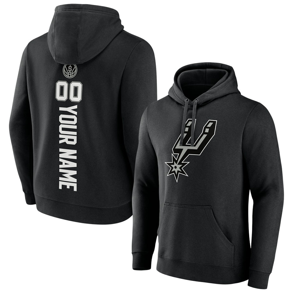 San Antonio Spurs Playmaker Personalized Name & Number Pullover Hoodie - Black cheap