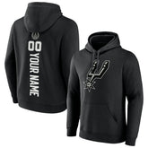 San Antonio Spurs Playmaker Personalized Name & Number Pullover Hoodie - Black cheap
