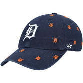 Detroit Tigers Women's Confetti Clean Up Adjustable Hat - Navy | 47 brand